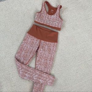 Jack’s girls XS sports bra & leggings workout set